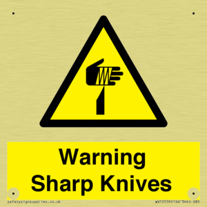 Warning Sharp Knives